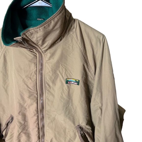 VTG LL Bean Fleece Lined Jacket XL - Picture 2 of 5